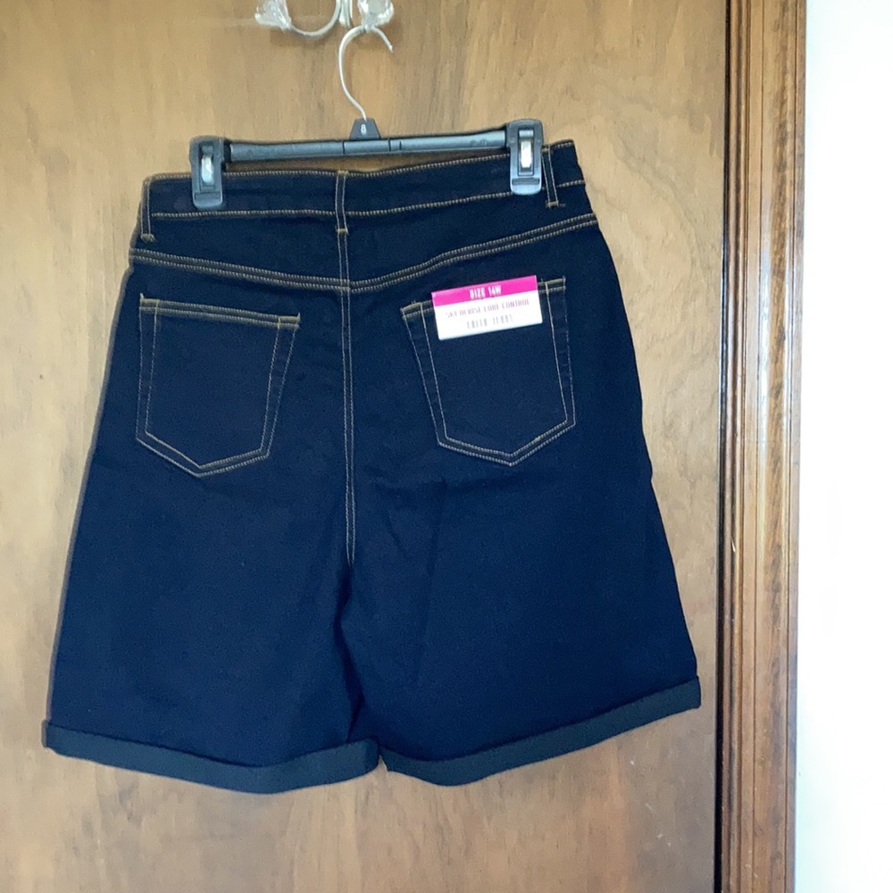 Faith Jeans short sky hi rise core control cuffed jean short 14W - Picture 14 of 16